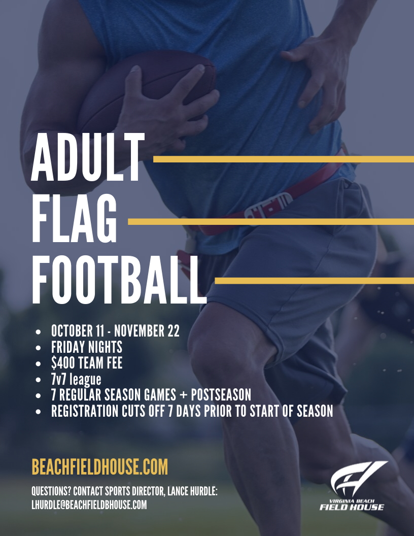 2019 Adult Flag Football | Virginia Beach Field House